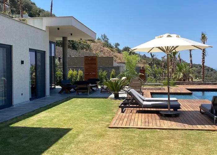 Luxury Villasea View And Private Pool * 博德鲁姆